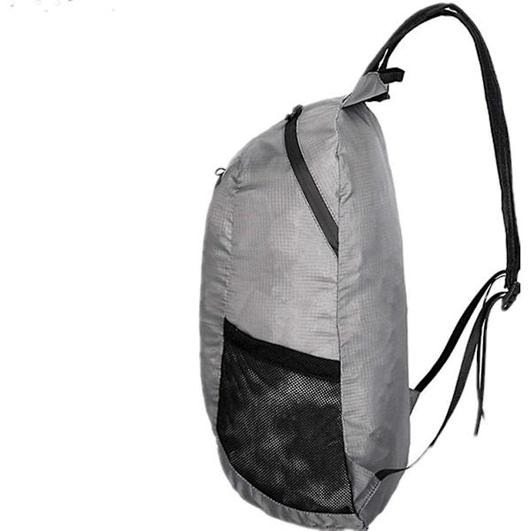 20l lätt bärbar hopfällbar ryggsäck Vattentät ryggsäck hopfällbar väska Ultralätt utomhuspack för kvinnor män Resor Vandring-svart_41*16 * 24cm