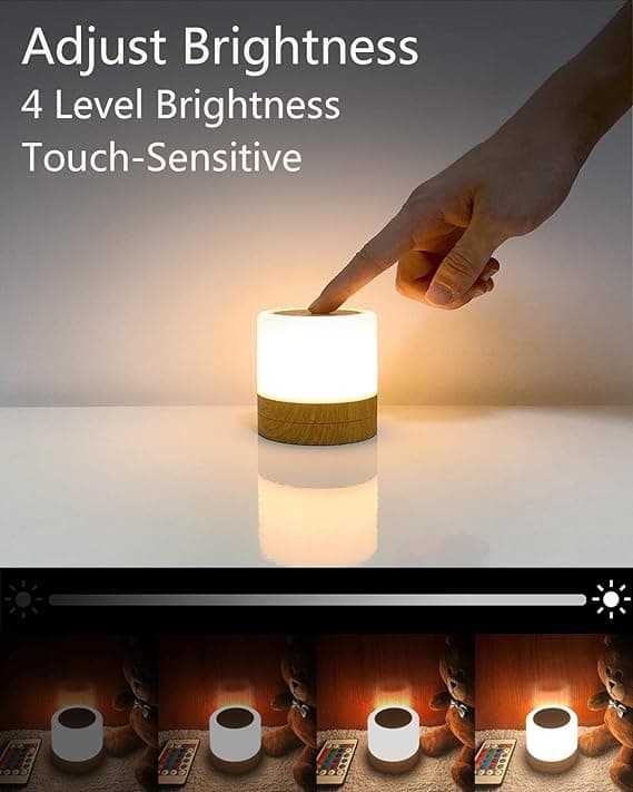 Mini LED-nattlampa, touch-nattlampa