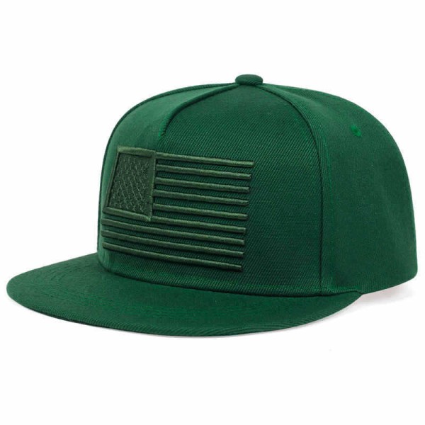 Flag Stars and Stripes broderad hiphophatt för män och kvinnor platt längs cap hiphop skate hatt tidvatten camouflage
