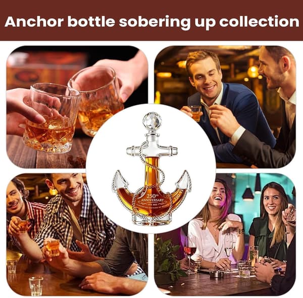 Maritim Whiskeykaraffel, 350 ml 250-års Bourbon Dekanter Dekor Minnesmerke