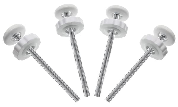4 pakker 8MM Babygitter Reservedele, Gevindspindelstangsæt
