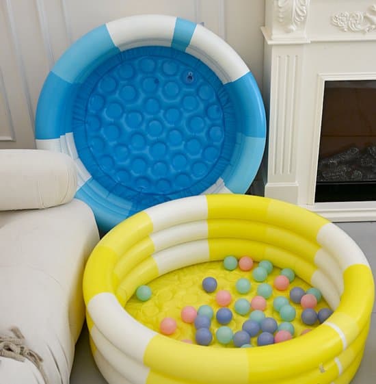 Pooler - Uppblåsbara pooler - Ovanmarkspooler - Ovanmarkspool - Ovanmarkspoolset - 80×22cm - Litet babybad & bollhav för inomhusbruk