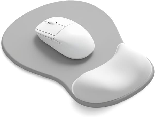 Musematte med gel håndleddsstøtte, ergonomisk komfortabel datamaskin håndleddsstøtte for bærbar PC, smertelindrende musematte med sklisikker PU-base for kontor og hjem