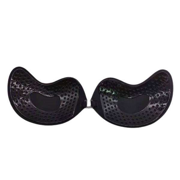 Bride Sticky BH Osynlig Strapless Push-up Återanvändbar Rygglös Black-C