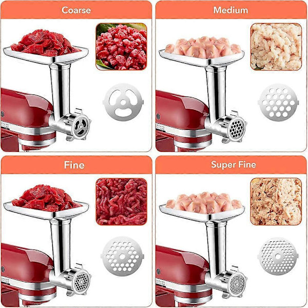 Lihamyllyn terät makkaratyllät Kitchenaid yleiskoneeseen