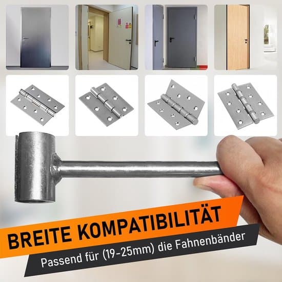 Justeringsnøgle til dørhængsler - 14-25 mm