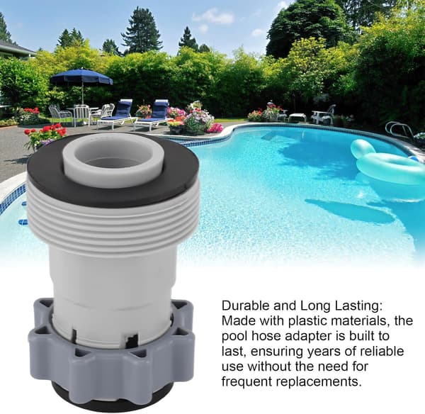Poolslangadapter, poolavloppsadapter, slangkonverteringsadapter för Intex 10722 poolslangadapter reservdelar