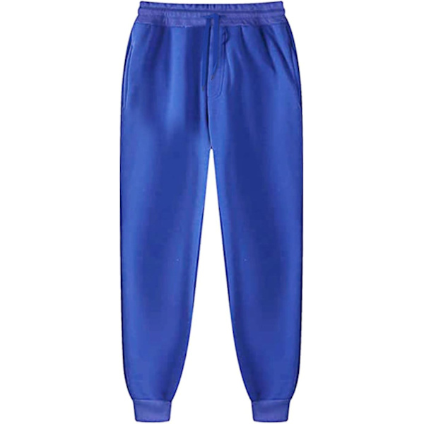 2 st Sweatsuit Set Herr Dam Oversized Långärmad Hoodie Pullover Sweatshirt Träningsoverall Jogger Sweatpants blue L