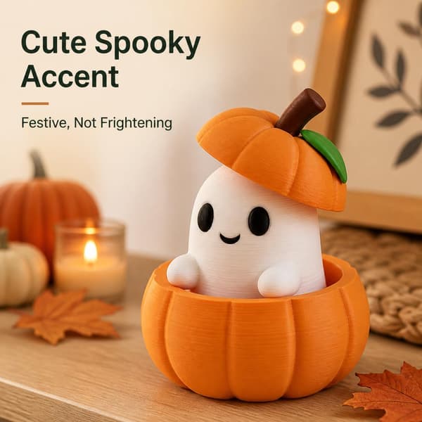 Mini kurpitsahaamu-figuuri Halloween-pöytäkoristeeksi