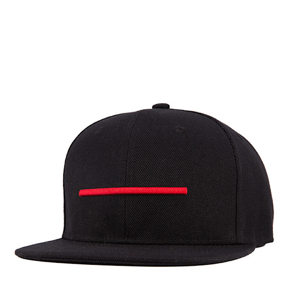 3D-broderad hiphophatt Gatumodetrend casual cap för män och kvinnor black