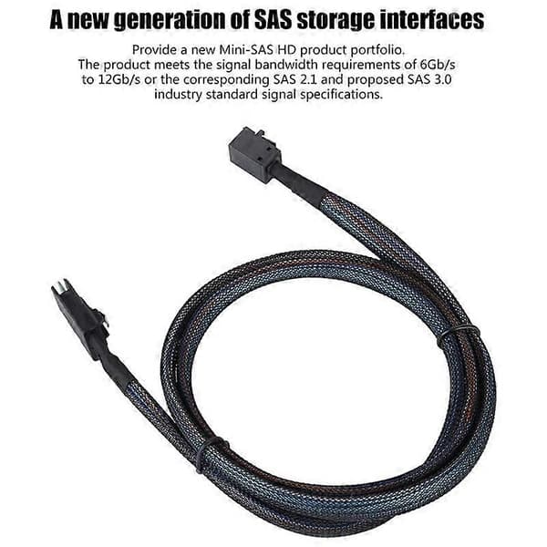 Intern Mini SAS 4I SFF-8087 till Mini SAS High Density HD SFF-8643