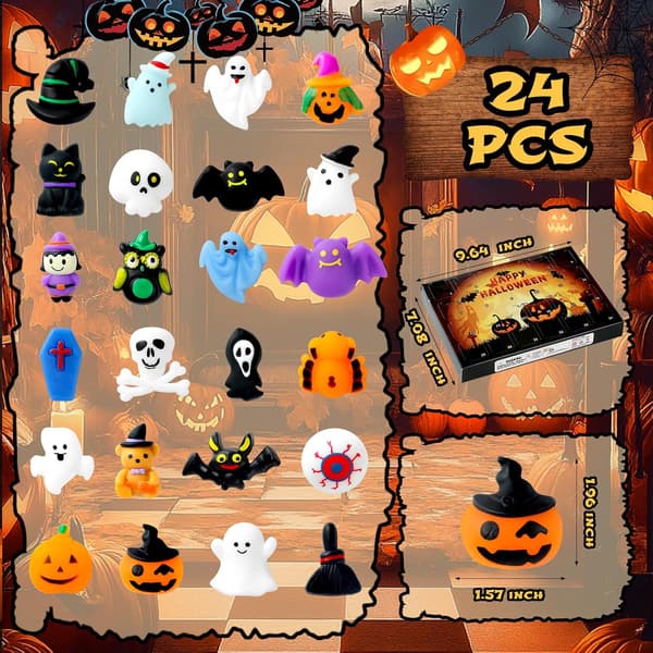 Halloween-joulukalenteri 2026, Squishy-joulukalenteri lapsille
