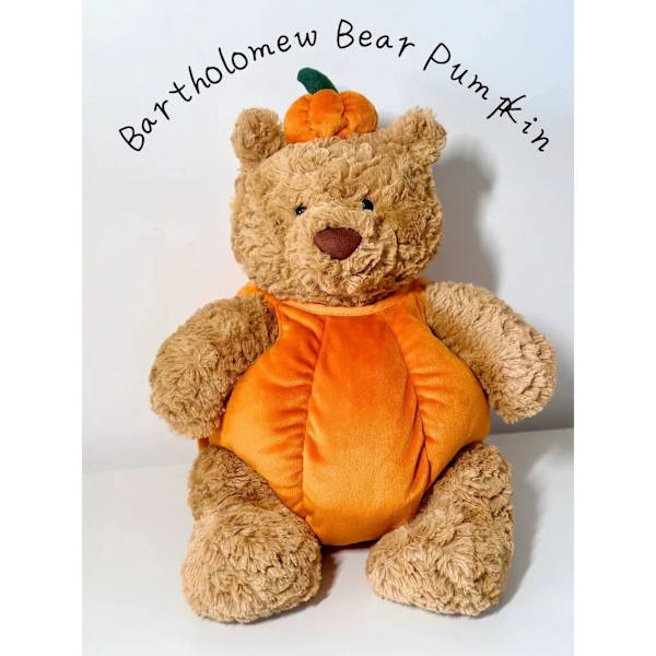 NWT Amuse-Bear Græskar Jellycat Inspireret