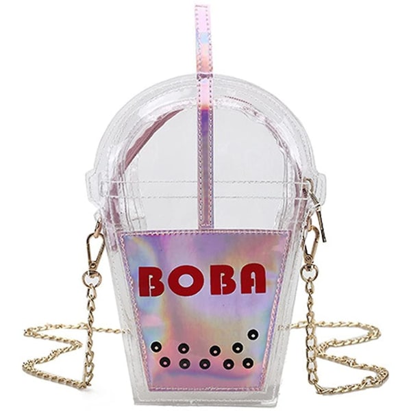Boba Tea Large Capacity Pu Tote Bag