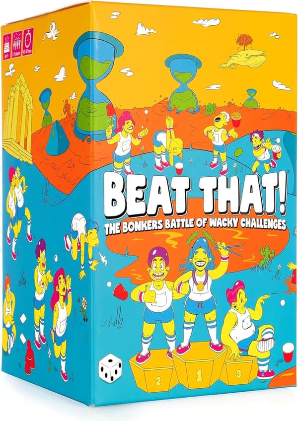 Beat That Game og Household Objects Expansion Combo Pack, Familieselskapspill for 2 spillere - Barn, voksne