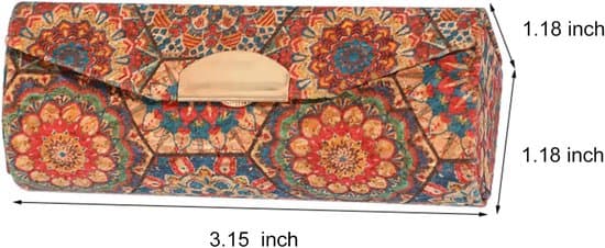 6-delt læbestiftorganizersæt – med spejl – Læbepomadeorganizer – Mål 8x3 cm