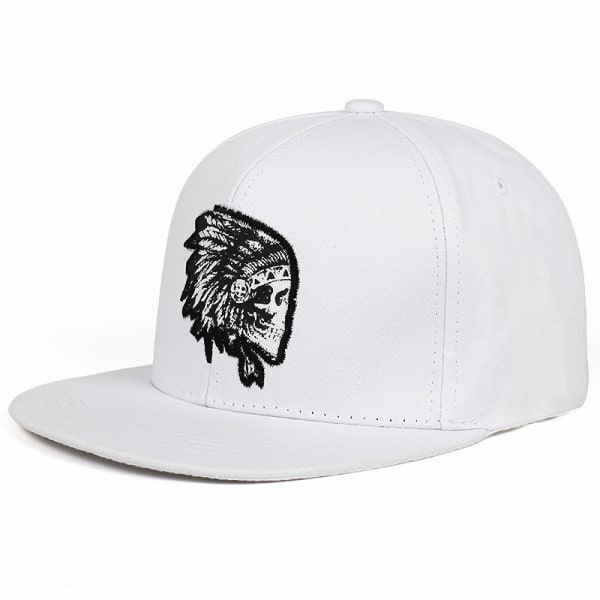 Hip hop baseballhatt för män och kvinnor broderad platt brättad hatt för friluftsliv casual blue