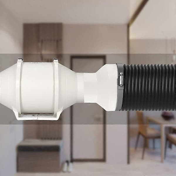 Ventilationsrörreducerare Adapter Rör Luftkanal Adapter Röranslutning för Inline Ventilationssystem White 150-100mm