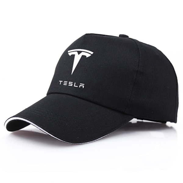 Bil Tesla Baseball Cap Herr Cap för Herr Dam Unisex Tesla Baseball Kepsar för Herr Bilfläktar Hattar, Svart