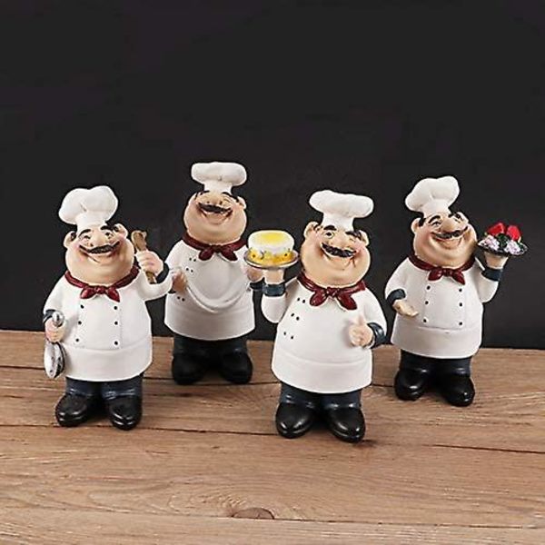 Fyearfly kockfigurer Prydnad 4 st Resin kockfigurer Prydnad Staty Modell Hantverk Dekor Bar Kafé