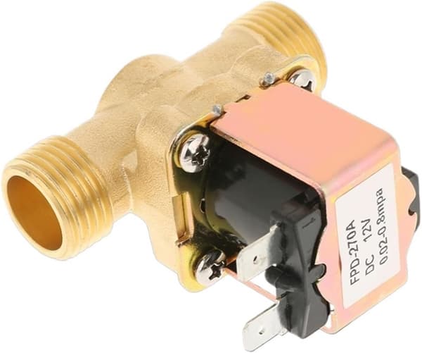 DC12V Solenoid for Valve Solid Brass Normally Closed Electric Solenoid for