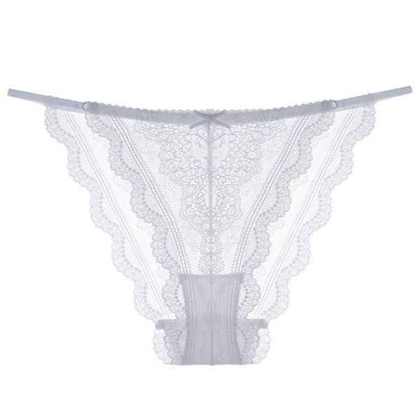 Damblommiga spetstrosor Låghöjda G-string Trosor Underkläder white XL