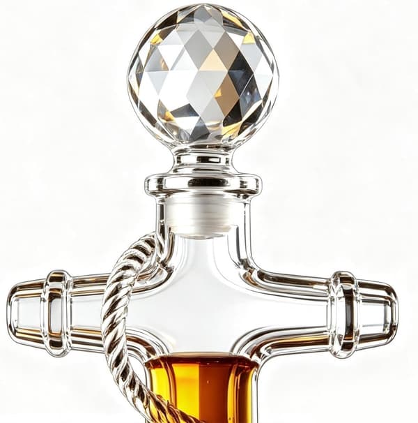 Maritim Whiskeykaraffel, 350 ml 250-års Bourbon Dekanter Dekor Mindesmærke