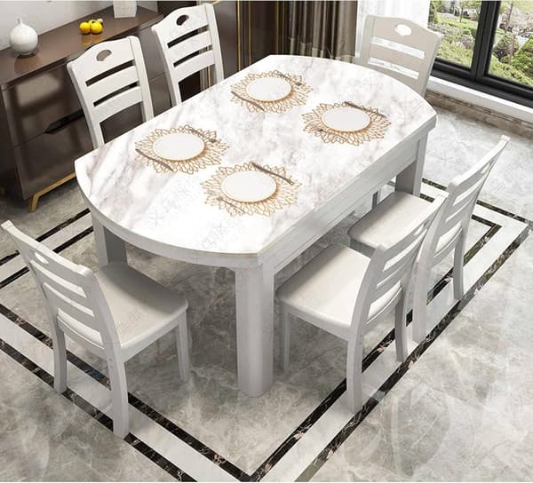 4 st runda utskurna placemats, halkfria