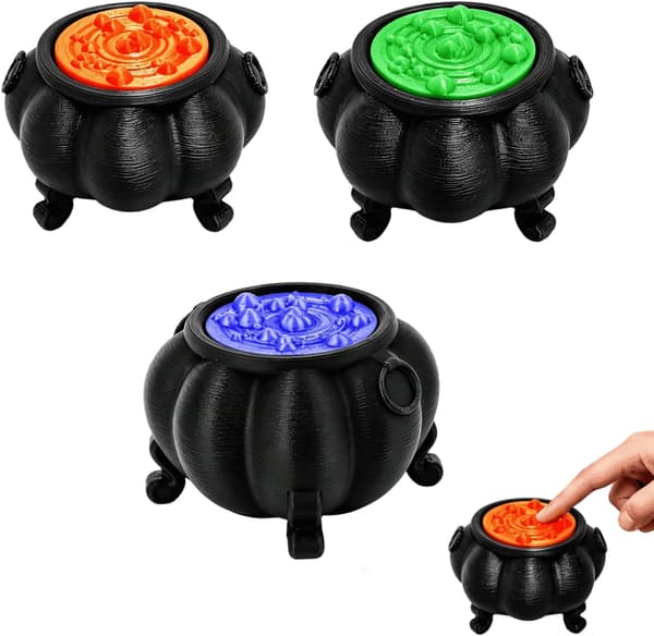 3 kpl näppäimistön Fidget Clicker -lelu Halloween-pata 3D-tulostetut mini Fidget Clickerit näppäimistöön
