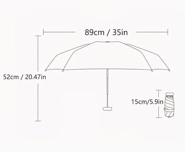 UPF50+ UV-skydd Kompakt Lätt Reseparaply Mini Bärbart Vindtätt Starkt Vattentätt Hopfällbart Solparasoll Moderiktig Blomdesign A