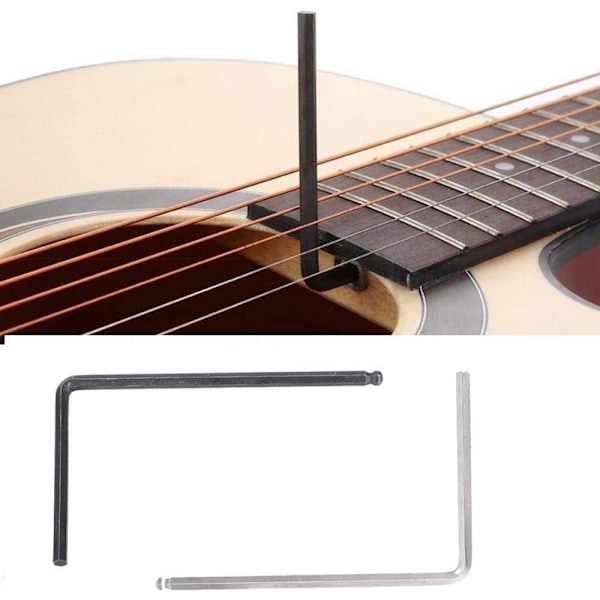 2-pack Allen-nyckel kuljustering dragstång för gitarr