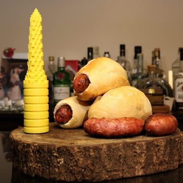 Hotdogbollebor Perfekt til Grill og BBQ, Ideel Størrelse til Pølser og Andre Pølser
