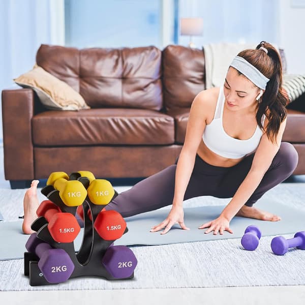 Gym Hantelställ Fitness Hantelställ (Vikter ingår ej)