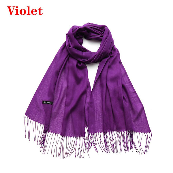 Cashmere Scarf Long Wrap Sjal VIOLTT