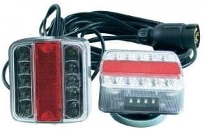 7-polig 12V magnetisk montering LED-bakljussats för släpvagnskabel 7 m