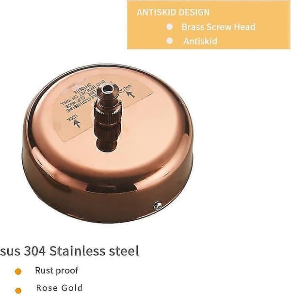 Uttrekkbar klessnor SUS304 rustfritt stål klesstativ med justerbart rustfritt stål tau Rose Gloden
