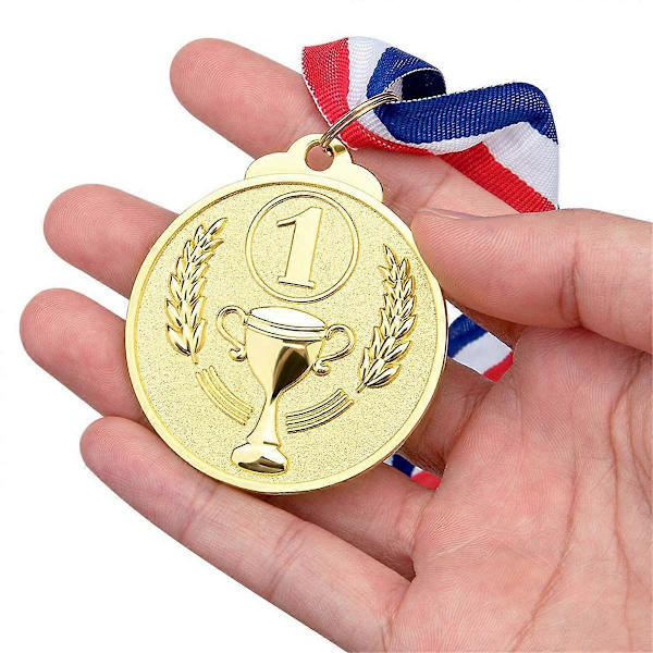 12 st Prismedaljer Guld Silver Brons Vinnarmedaljer 1:a 2:a 3:e Priser för Tävlingar