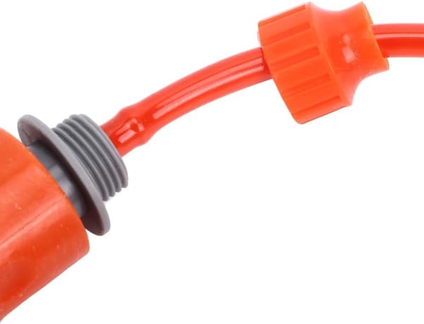 Flexibel trädgårdsslang 8 mm, 6 meter med snabbkoppling, vattenslang för gräsmatta, trädgård och utomhusbruk, orange