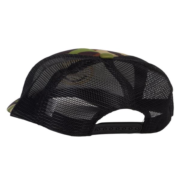 Gravity Threads Smile Face Brodery Justerbar Trucker Hat - Camo camo/black