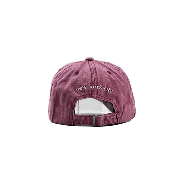 Cap, Unisex vintage jeansmössa Justerbar cap Hiphop Mode Snapback Cap Broderi Bokstäver Cap,Röd