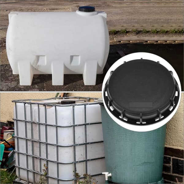 IBC Bärväska Solid Lock, Läcksäker Design Plast IBC Tank Adapter Förvaringslock för Kemisk Mat och Industriell Förvaring