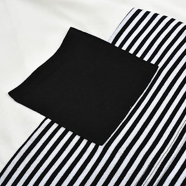 Rundhalsrandig lapptäcke Långärmad Amning Gravid kvinna Amningsblus Toppar T-shirt black XL
