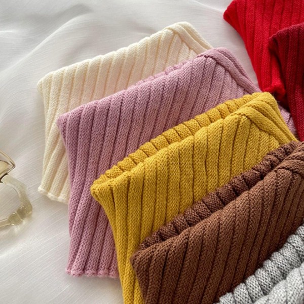 Stickad Fake Collar Scarf KAFFE