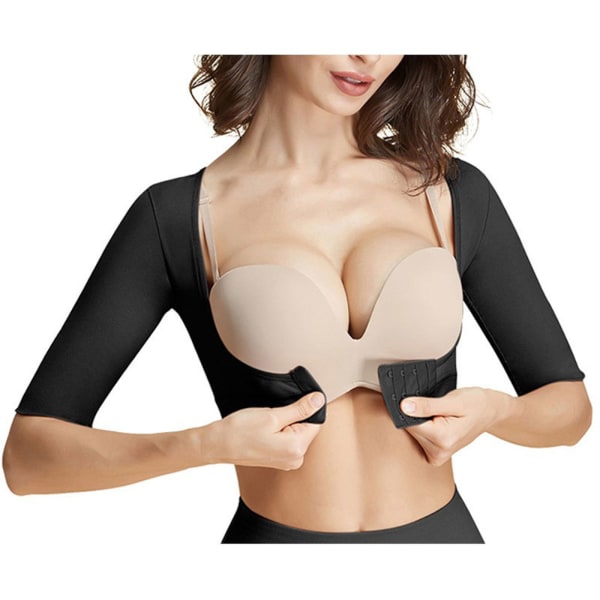 Black Arm Shaper efter operation armkompressionsärmar kläder XL