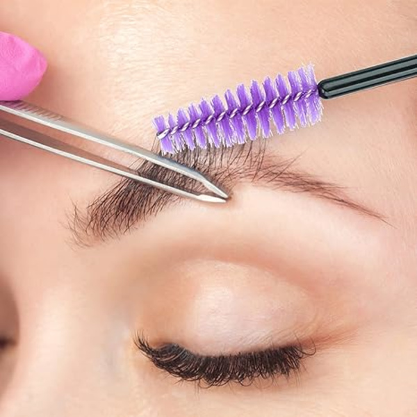 Engångsögonfransmascaraborstar Stavar Applikator Makeup Kit 100-pack (lila Black Rod Deep Purple*100