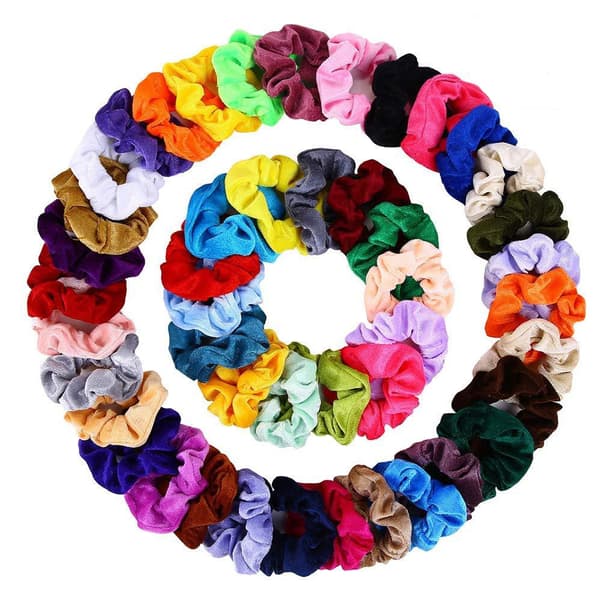 36 st Sammet Hårband, hårband, hårband, hårband multicolor