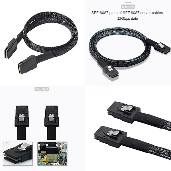 Intern Mini Sas Adapter-kabel Sff-8087 hane till Sff-8087 hane C