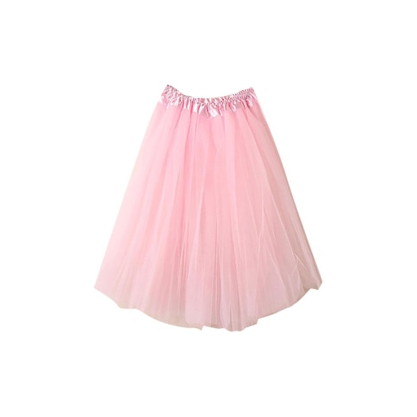 Kvinnors högkvalitativ plisserad kort kjol av gasväv Vuxen Tutu Pink