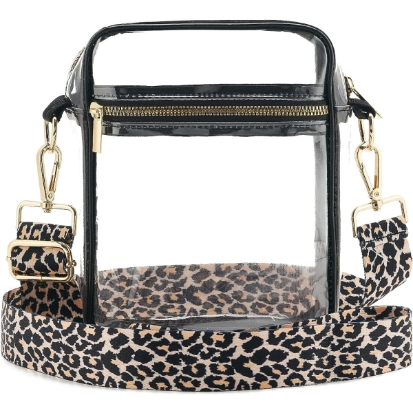 Genomskinlig Crossbody-väska godkänd, justerbar axelrem Color21