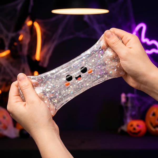 Halloween Spooky Ghost Dumpling, Dumplings Squish med Steamer Stressbolde Stressaflastning Fidget Sensorisk til Helligdags- og Fødselsdagsgaver